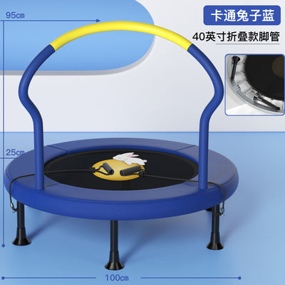 Indoor Trampoline for Kids with Safety Net and Adults