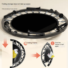 Indoor Trampoline for Kids with Safety Net and Adults