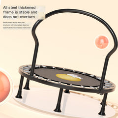 Indoor Trampoline for Kids with Safety Net and Adults