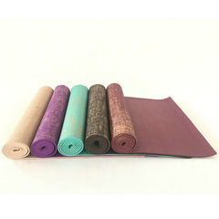 Jute Yoga Mat with PVC for Fitness and Studio Use