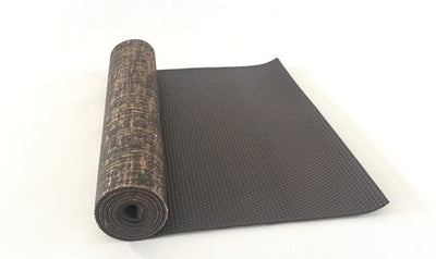 Jute Yoga Mat with PVC for Fitness and Studio Use